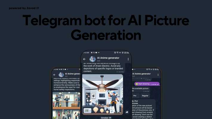 Telegram bot for AI picture generation