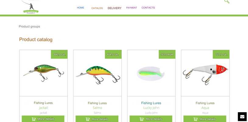 Online store of fishing goods fisher-online